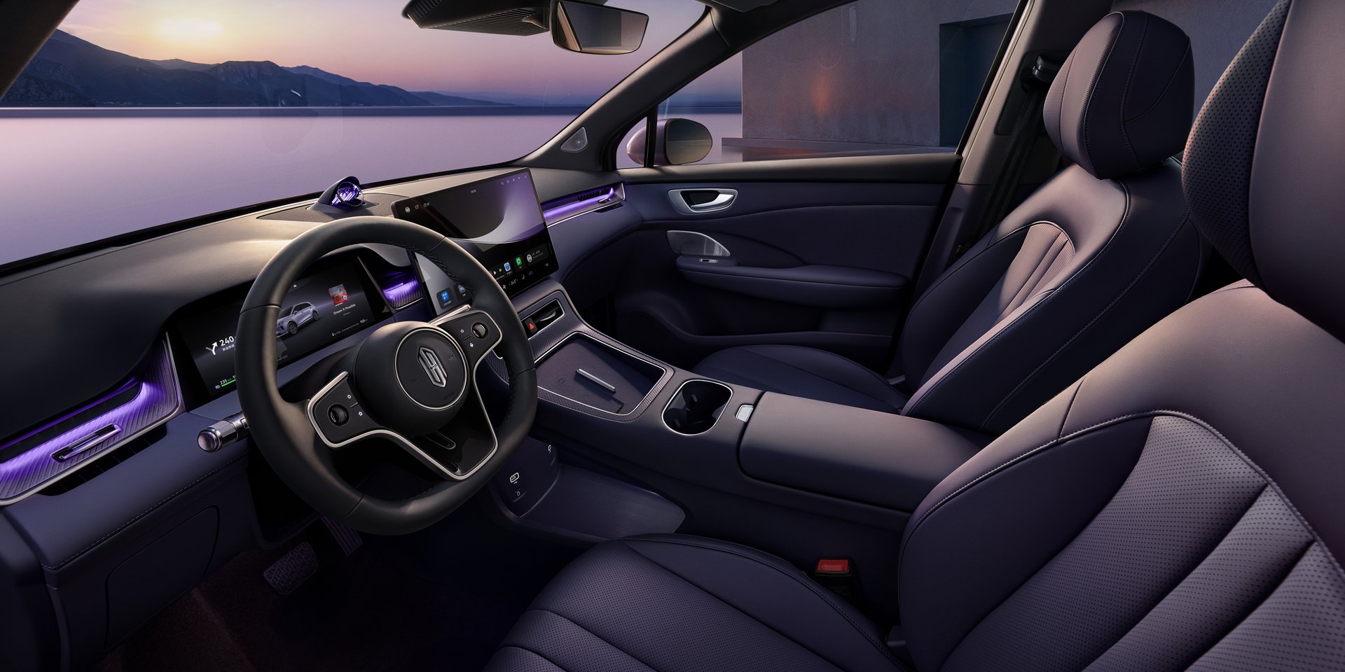 Shangjie H5 Frozen Night Purple interior