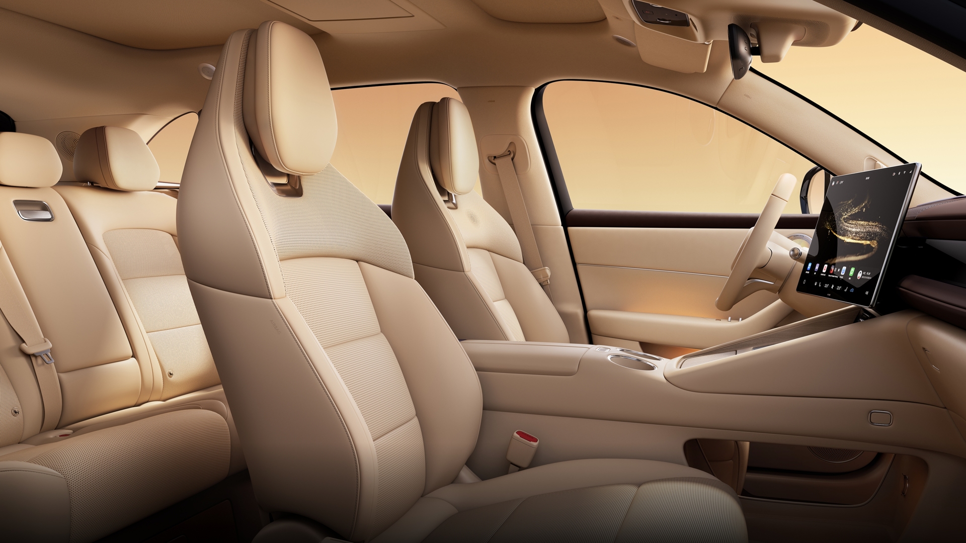 AITO M6 Spring Apricot interior
