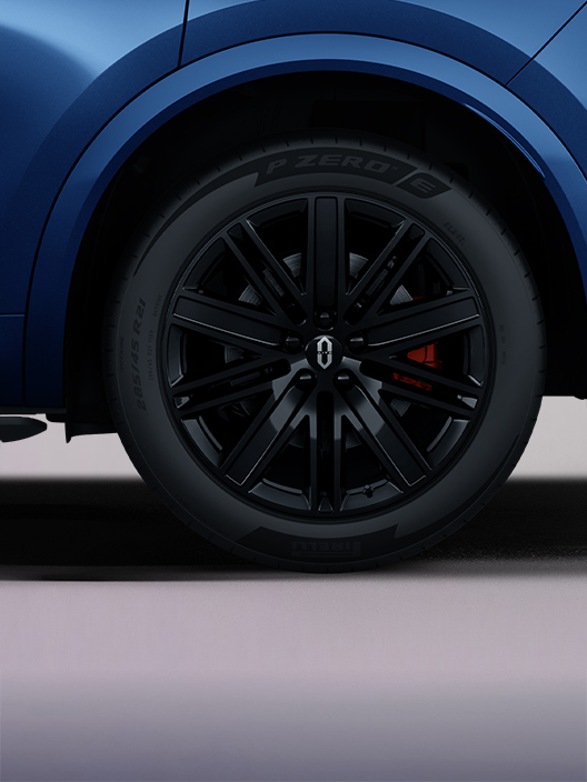 Showing the AITO M8's all-new 21-inch Shadow sport wheels