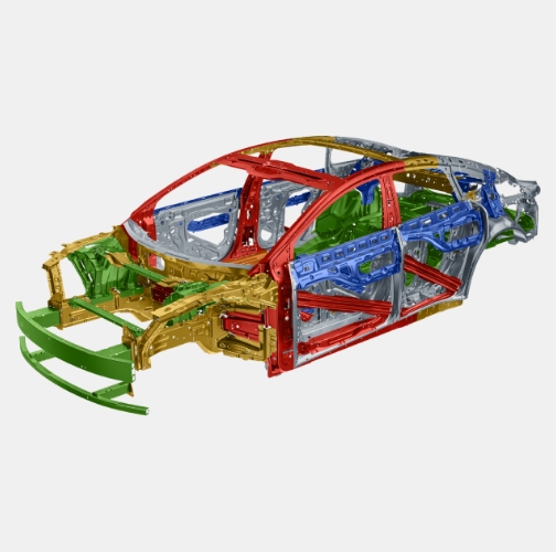 Rendering of the Luxeed New S7 body frame